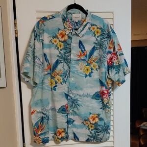 RedHead Men's Size 2XL Island Retreat Button-Down Short-Sleeve Shirt